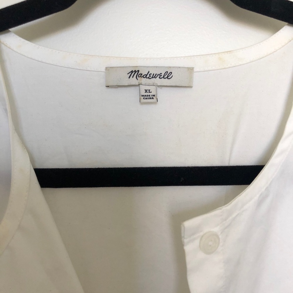 Madewell Peplum Flutter Sleeve Top - Picture 2 of 2